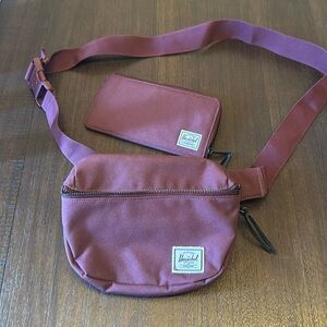 Herschel crossbody and wallet combo